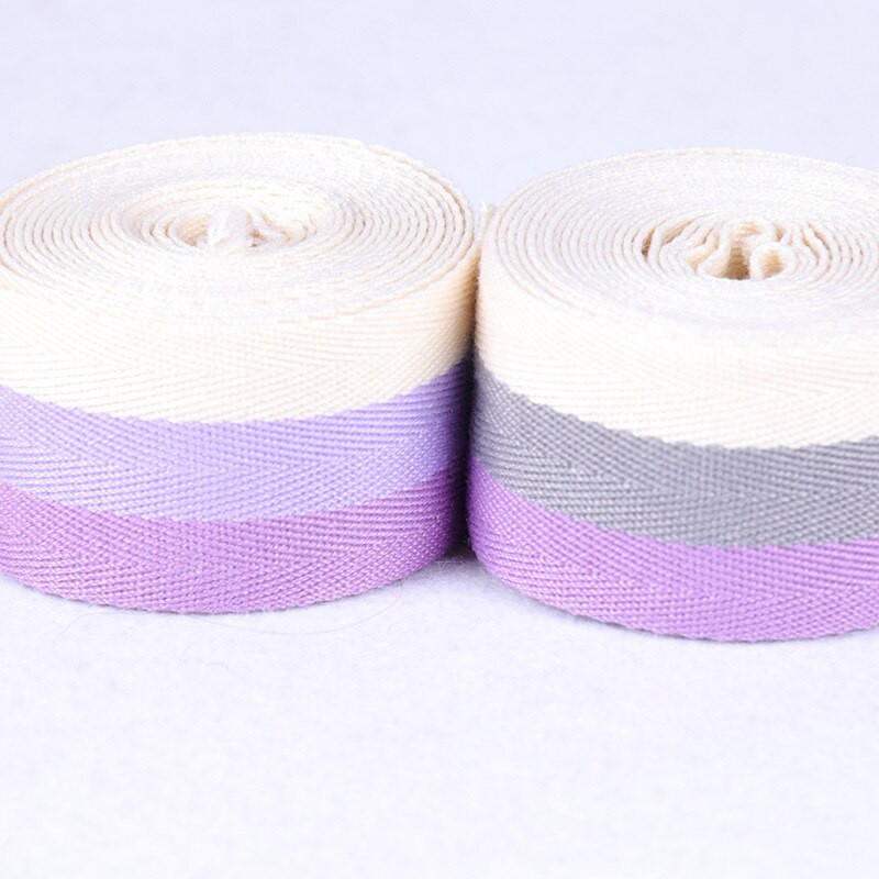Κορδέλες με ταινία ψαροκόκαλου 30mm Ανοιχτό μωβ Κορδέλα 100% βαμβακερή υφαντή για χειροτεχνίες Ράψιμο ντεκόρ γάμου DIY υφασμάτινη ζακάρ κορδέλα