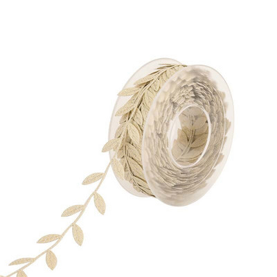 5m/15m Leaf Lace Κορδέλα Για Περιτύλιγμα Δώρο Κουτιά Φύλλα δέντρου Κορδέλες Συσκευασία DIY Πάρτυ Γάμος Χειροποίητα Διακοσμητικά Πλάτος 2,5cm C2456