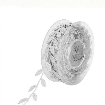 5m/15m Leaf Lace Κορδέλα Για Περιτύλιγμα Δώρο Κουτιά Φύλλα δέντρου Κορδέλες Συσκευασία DIY Πάρτυ Γάμος Χειροποίητα Διακοσμητικά Πλάτος 2,5cm C2456