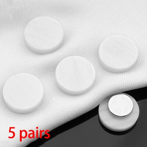 5 pari magnetne kopče za košulju, nevidljivih šavova, automatskih magnetskih gumba za ovratnik bez tragova, protiv svjetla, DIY pribora za šivanje odjeće