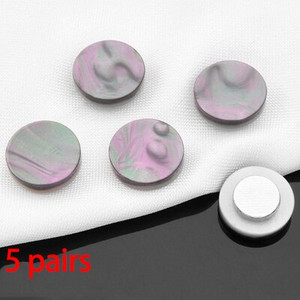 5 pari magnetne kopče za košulju, nevidljivih šavova, automatskih magnetskih gumba za ovratnik bez tragova, protiv svjetla, DIY pribora za šivanje odjeće