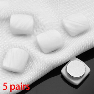 5 pari magnetne kopče za košulju, nevidljivih šavova, automatskih magnetskih gumba za ovratnik bez tragova, protiv svjetla, DIY pribora za šivanje odjeće