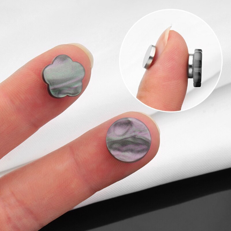 5 pari magnetne kopče za košulju, nevidljivih šavova, automatskih magnetskih gumba za ovratnik bez tragova, protiv svjetla, DIY pribora za šivanje odjeće