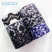 YJHSMY D-17817-756,25 mm 5 jardi Vrpce u boji tinte Termalni prijenos Otisnuto grosgrain, odjeća Dodaci DIY paket Materijal