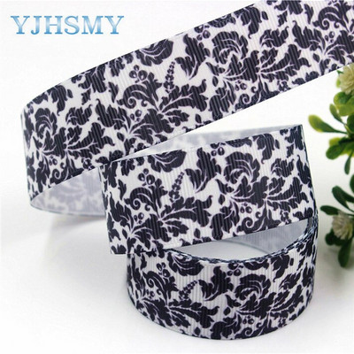 YJHSMY D-17817-756,25 mm 5 jardi Vrpce u boji tinte Termalni prijenos Otisnuto grosgrain, odjeća Dodaci DIY paket Materijal