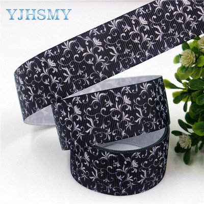 YJHSMY D-17817-756,25 mm 5 jardi Vrpce u boji tinte Termalni prijenos Otisnuto grosgrain, odjeća Dodaci DIY paket Materijal