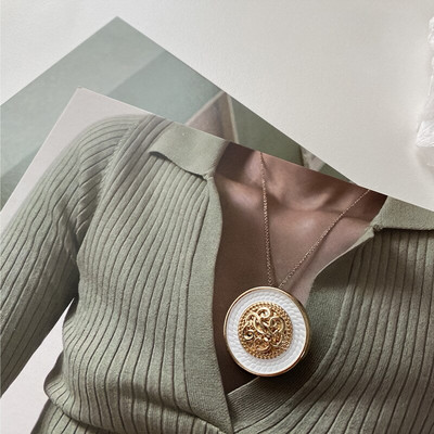 Ümmargused metallist nööbid rõivadisaineritele Kuldne dekoratiivne isetegemine 18/23/25mm laiad rõivad õmblustarvikud 6 tk / partii uus