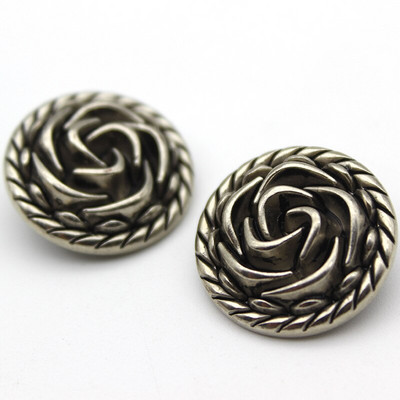 Ümmargused metallist nööbid rõivadisaineritele Kuldne dekoratiivne isetegemine 18/23/25mm laiad rõivad õmblustarvikud 6 tk / partii uus