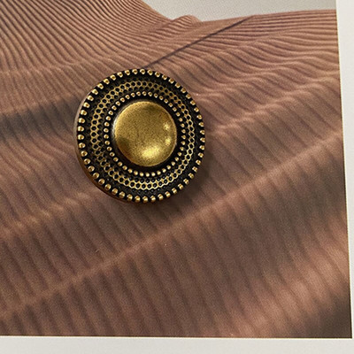 Ümmargused metallist nööbid rõivadisaineritele Kuldne dekoratiivne isetegemine 18/23/25mm laiad rõivad õmblustarvikud 6 tk / partii uus