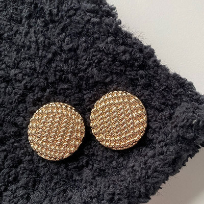 Ümmargused metallist nööbid rõivadisaineritele Kuldne dekoratiivne isetegemine 18/23/25mm laiad rõivad õmblustarvikud 6 tk / partii uus