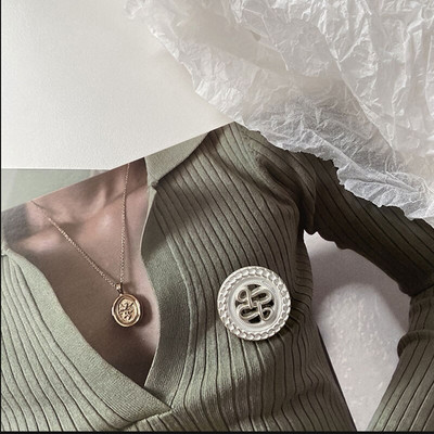 Ümmargused metallist nööbid rõivadisaineritele Kuldne dekoratiivne isetegemine 18/23/25mm laiad rõivad õmblustarvikud 6 tk / partii uus