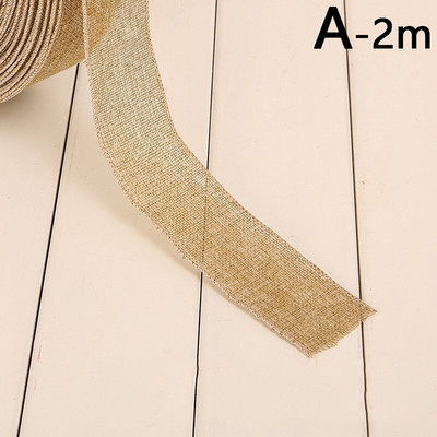 2M naturaalsest džuudist kotiriidest paelaga jõulukinkekarbi dekoratiivpaelad DIY Dot lumehelbe põdra trükkimislint pulmade jõulupuu jaoks