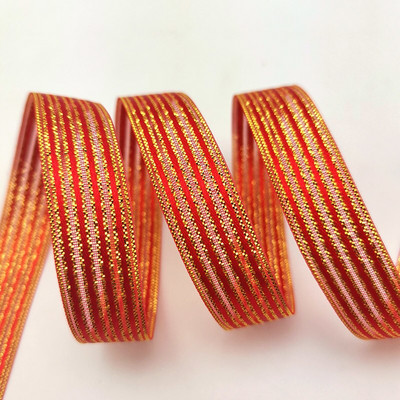 (25 υάρδες/ρολό) 15 χιλιοστά Λευκή λωρίδα Οργάντζα δώρου Κορδέλα συσκευασίας Υψηλής ποιότητας Γυαλιστερές κορδέλες γάμου Χειροποίητη DIY κορδέλα για χειροτεχνίες