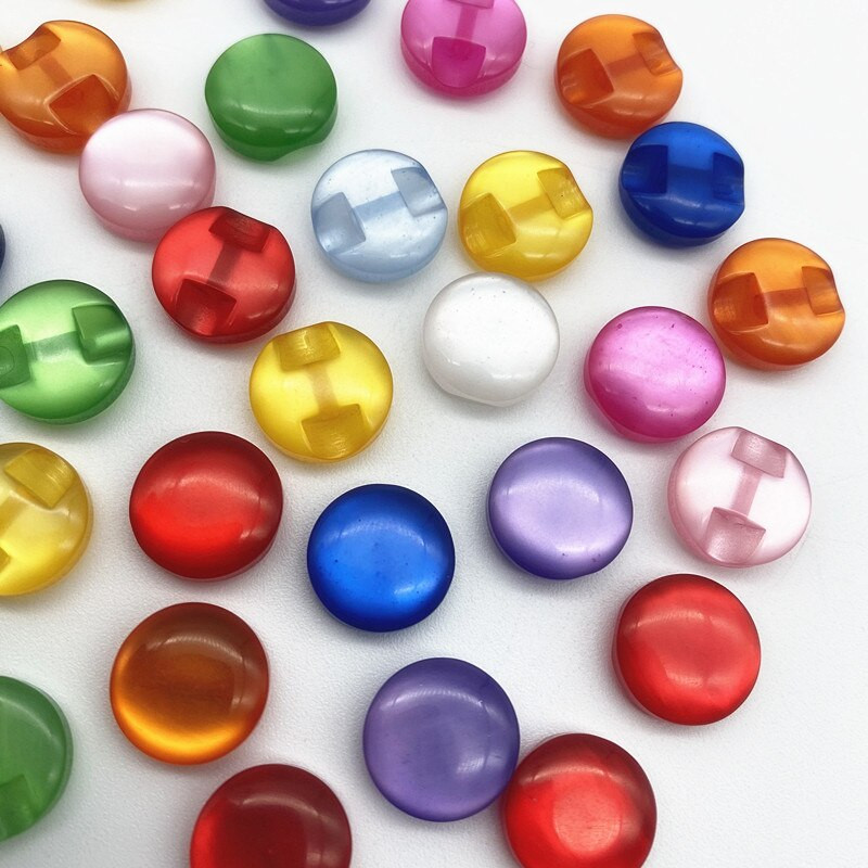 Nouă piatră de pisică de culoare 12,5 mm, rotundă, acrilic, cu nasturi înalți la gleznă, bluze, decorate manual, accesorii pentru artizanat