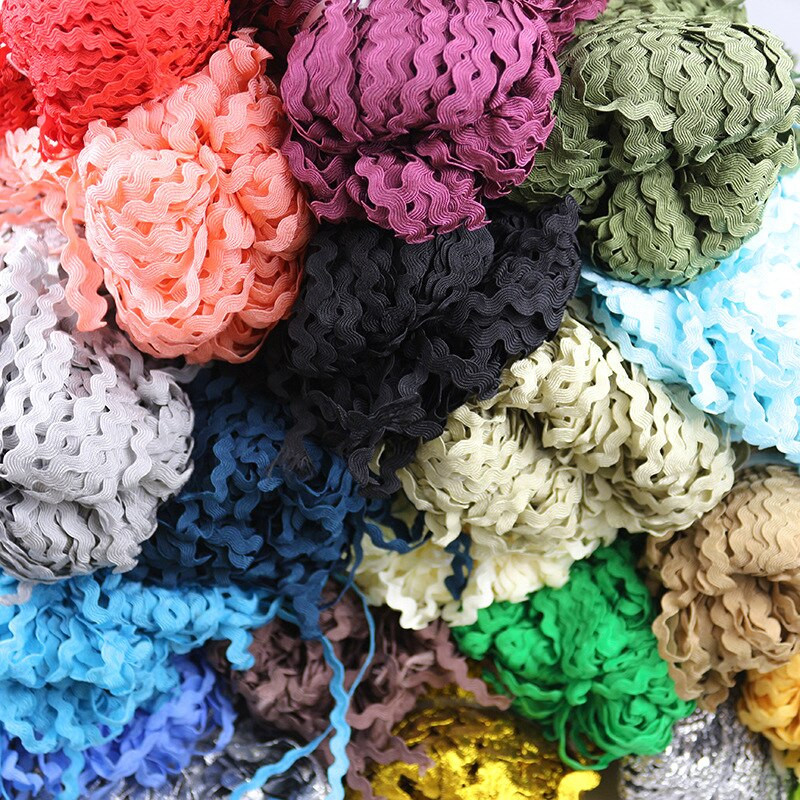15-jardi mitmevärviline terüleenlint Ric Rac siksakiga pits, ääristatud lint lainepainutuslint õmblemiseks isetegemine käsitöö pulm dets.