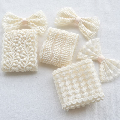 3 meetrit võrk tikandid lille pits trimmimine lint isetehtud vibu peakatted tarvikud õmblemine kaunistus kangas