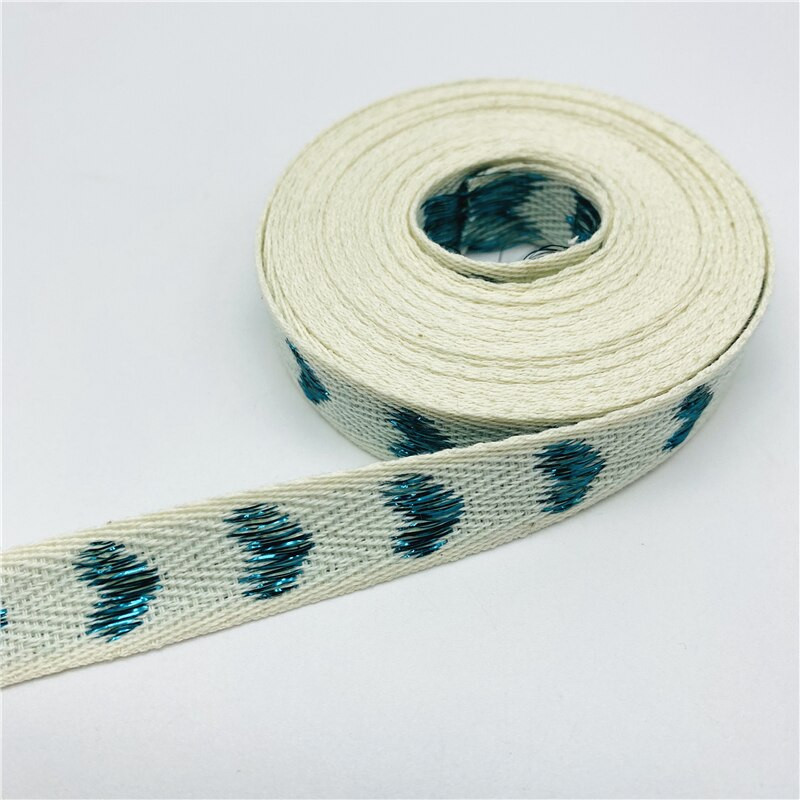 5 meetrit/partii 15 mm 100% puuvillase paelaga, südamega tikitud käsitsi valmistatud lindiga pulmade jõulukaunistus.