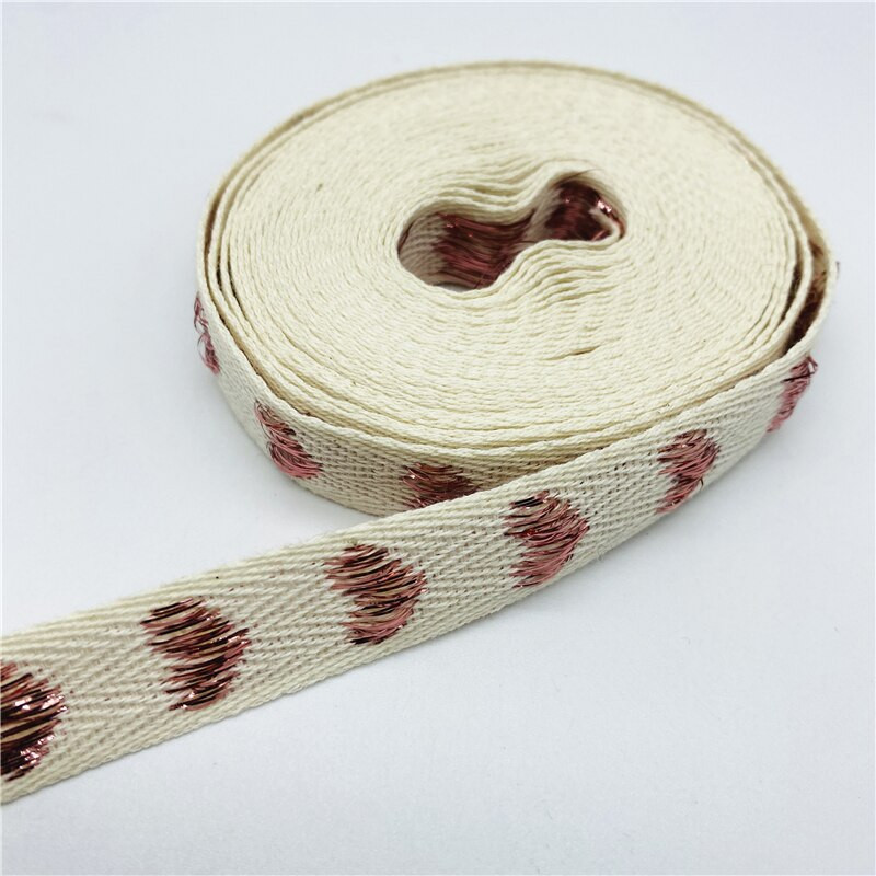 5 meetrit/partii 15 mm 100% puuvillase paelaga, südamega tikitud käsitsi valmistatud lindiga pulmade jõulukaunistus.