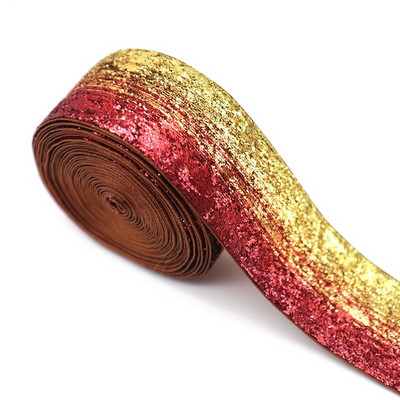 5 jardi sjajna dugina svjetlucava preklopna vrpca za vjenčanje Materijal DIY odjeća Šivaća traka Umjetnički obrt i šivanje