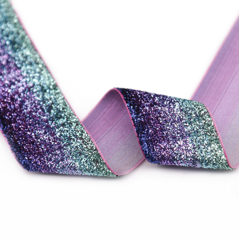 5 jardi sjajna dugina svjetlucava preklopna vrpca za vjenčanje Materijal DIY odjeća Šivaća traka Umjetnički obrt i šivanje