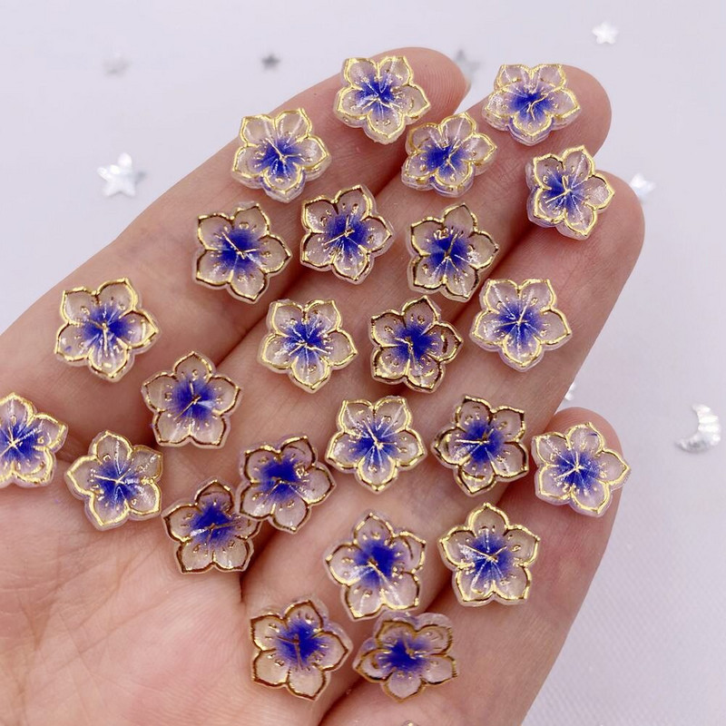 50 buc rășină, drăguț, colorat, 10 mm, ceas, floare, cristal, bijuterie, cu spate plat, strasuri, bricolaj, album de însemnări de nuntă pentru unghii, artizanat L613