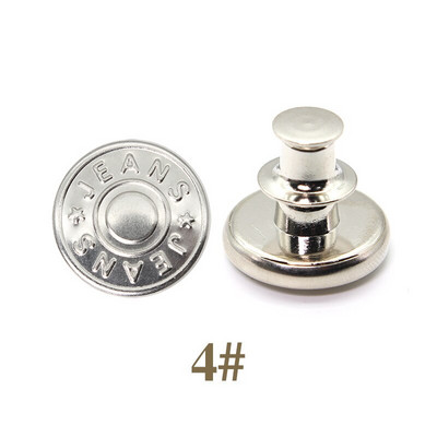 5 Σετ Αποσπώμενα μεταλλικά κουμπιά κουμπώματος για ρούχα τζιν με λεπτή μέση χωρίς ράψιμο Τέλεια εφαρμογή Προσαρμογή DIY γενικής πόρπης