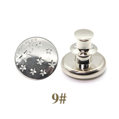 5 Σετ Αποσπώμενα μεταλλικά κουμπιά κουμπώματος για ρούχα τζιν με λεπτή μέση χωρίς ράψιμο Τέλεια εφαρμογή Προσαρμογή DIY γενικής πόρπης