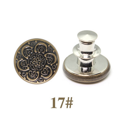 5 Σετ Αποσπώμενα μεταλλικά κουμπιά κουμπώματος για ρούχα τζιν με λεπτή μέση χωρίς ράψιμο Τέλεια εφαρμογή Προσαρμογή DIY γενικής πόρπης