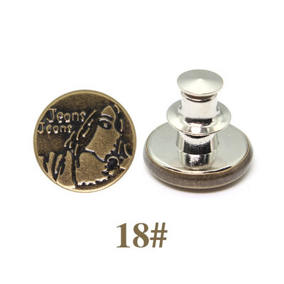 5 Σετ Αποσπώμενα μεταλλικά κουμπιά κουμπώματος για ρούχα τζιν με λεπτή μέση χωρίς ράψιμο Τέλεια εφαρμογή Προσαρμογή DIY γενικής πόρπης