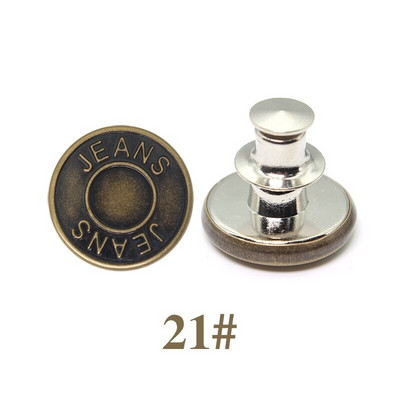 5 Σετ Αποσπώμενα μεταλλικά κουμπιά κουμπώματος για ρούχα τζιν με λεπτή μέση χωρίς ράψιμο Τέλεια εφαρμογή Προσαρμογή DIY γενικής πόρπης