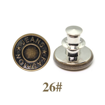 5 Σετ Αποσπώμενα μεταλλικά κουμπιά κουμπώματος για ρούχα τζιν με λεπτή μέση χωρίς ράψιμο Τέλεια εφαρμογή Προσαρμογή DIY γενικής πόρπης