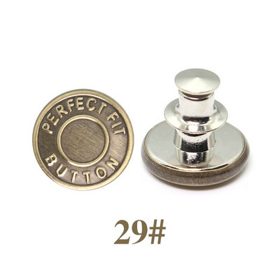 5 Σετ Αποσπώμενα μεταλλικά κουμπιά κουμπώματος για ρούχα τζιν με λεπτή μέση χωρίς ράψιμο Τέλεια εφαρμογή Προσαρμογή DIY γενικής πόρπης