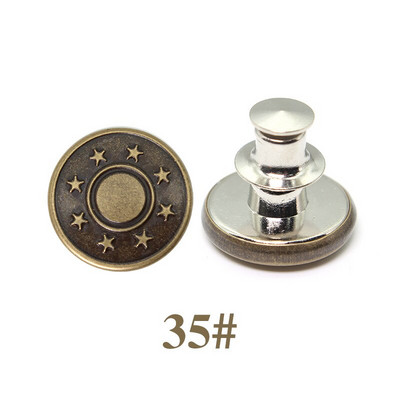 5 Σετ Αποσπώμενα μεταλλικά κουμπιά κουμπώματος για ρούχα τζιν με λεπτή μέση χωρίς ράψιμο Τέλεια εφαρμογή Προσαρμογή DIY γενικής πόρπης