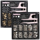 Metallist krõpskinnitused Nööbid Botones Surve tangidega Õmblustarvikud rõivaste/mantlite/kottide/nahast käsitöö jaoks