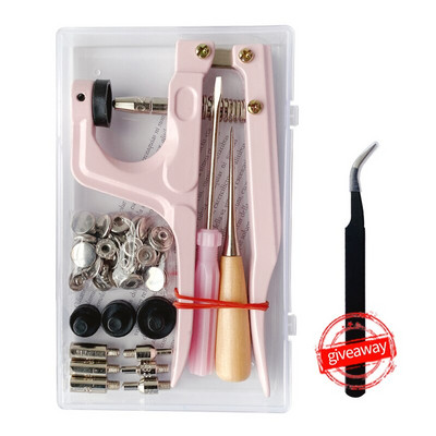 Metallist krõpskinnitused Nööbid Botones Surve tangidega Õmblustarvikud rõivaste/mantlite/kottide/nahast käsitöö jaoks