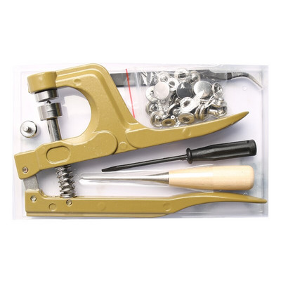 Metallist krõpskinnitused Nööbid Botones Surve tangidega Õmblustarvikud rõivaste/mantlite/kottide/nahast käsitöö jaoks