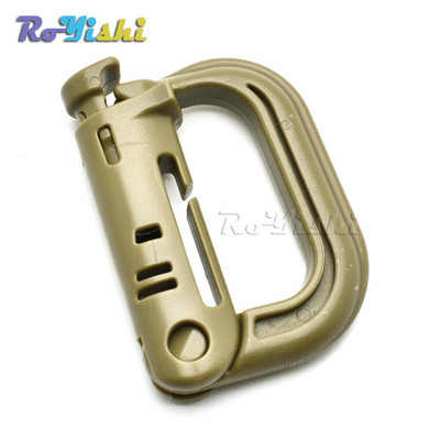 Molle Tactical kuprinė EDC pančiai, karabinas, užsegamas D formos žiedas, raktų žiedo užraktas