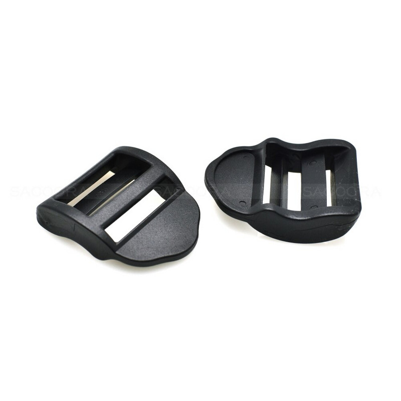 20 mm 25 mm 32 mm 38 mm plastikinės juodos kopėčių užrakto slankiojančios sagtys, skirtos kuprinės diržams