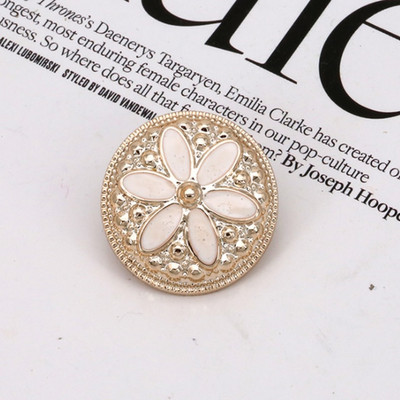 10PCS 18/21/25mm Γυναικείο παλτό αντιανεμικό μαργαριτάρι με ηλεκτρολυτική επιμετάλλωση πλαστικά κουμπιά Αξεσουάρ ραπτικής ένδυσης DIY