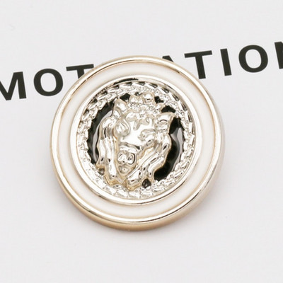 10PCS 18/21/25mm Γυναικείο παλτό αντιανεμικό μαργαριτάρι με ηλεκτρολυτική επιμετάλλωση πλαστικά κουμπιά Αξεσουάρ ραπτικής ένδυσης DIY