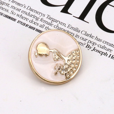 10PCS 18/21/25mm Γυναικείο παλτό αντιανεμικό μαργαριτάρι με ηλεκτρολυτική επιμετάλλωση πλαστικά κουμπιά Αξεσουάρ ραπτικής ένδυσης DIY