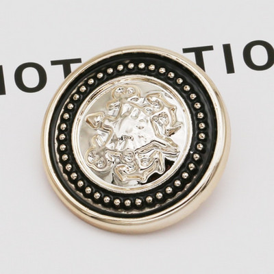 10PCS 18/21/25mm Γυναικείο παλτό αντιανεμικό μαργαριτάρι με ηλεκτρολυτική επιμετάλλωση πλαστικά κουμπιά Αξεσουάρ ραπτικής ένδυσης DIY