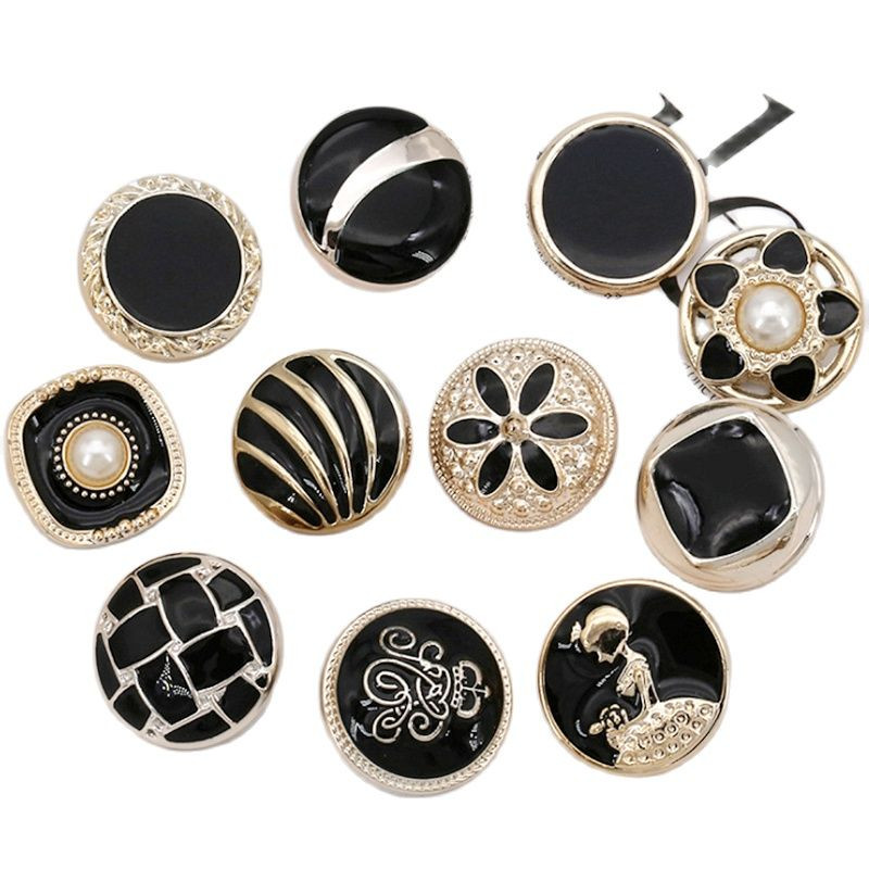 10PCS 18/21/25mm Γυναικείο παλτό αντιανεμικό μαργαριτάρι με ηλεκτρολυτική επιμετάλλωση πλαστικά κουμπιά Αξεσουάρ ραπτικής ένδυσης DIY