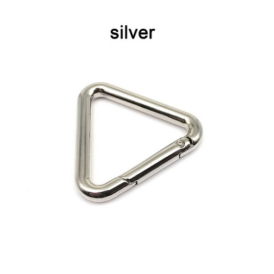 Kolmnurkne vedruvärav O-rõngas avatav nahast kott Käekott Rihma rihm pannal Ühenda võtmehoidja ripats Võtmehoidja Snap Klamber Klamber DIY