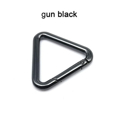 Kolmnurkne vedruvärav O-rõngas avatav nahast kott Käekott Rihma rihm pannal Ühenda võtmehoidja ripats Võtmehoidja Snap Klamber Klamber DIY