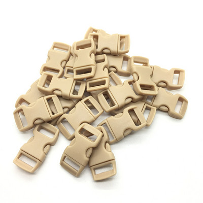 10 tk/partii 3/8" 10 mm lai kontuuriga küljevabastus Paracordi käevõru plastikust pandla jaoks