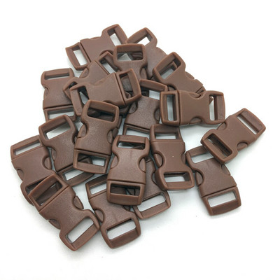 10 tk/partii 3/8" 10 mm lai kontuuriga küljevabastus Paracordi käevõru plastikust pandla jaoks