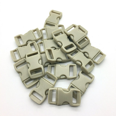 10 tk/partii 3/8" 10 mm lai kontuuriga küljevabastus Paracordi käevõru plastikust pandla jaoks