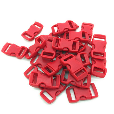 10 tk/partii 3/8" 10 mm lai kontuuriga küljevabastus Paracordi käevõru plastikust pandla jaoks