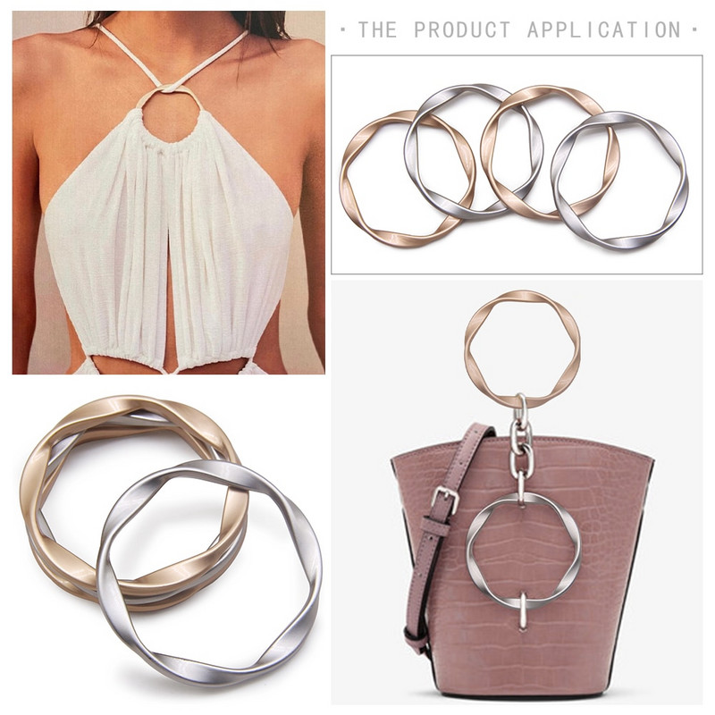 Νέα 2 τμχ/παρτίδα 35mm 40MM Πόρπες ζώνης στρογγυλή μεταλλική πόρπη για χειροτεχνία διακόσμησης ενδυμάτων τσάντα παλτό wind DIY αξεσουάρ ραπτικής